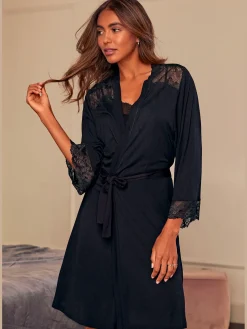 LASCANA Robes De Chambre<Kimono séduisant avec ceinture à nouer