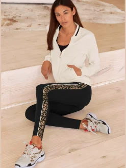 Buffalo Pantalons<Legging avec détails léopard sur les côtés.