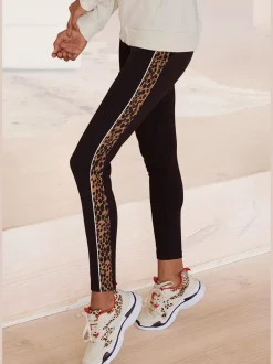 Buffalo Pantalons<Legging avec détails léopard sur les côtés.