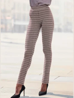 LASCANA Pantalons<Legging caleçon mode avec motif pied-de-poule coloré