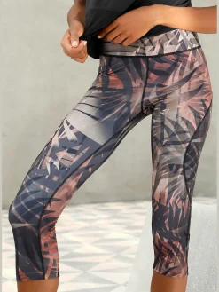 LASCANA ACTIVE Pantalons<Legging corsaire caleçon court avec imprimé