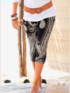 LASCANA Pantalons<Legging corsaire legging en jersey à motif paisley