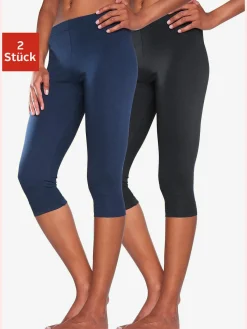 Vivance active Pantalons<Legging corsaire lot de 2 leggings basiques, longueur 3/4