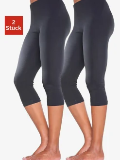 Vivance active Pantalons<Legging corsaire lot de 2 leggings basiques, longueur 3/4