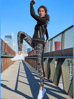 LASCANA ACTIVE Pantalons<Legging sport très élastiques avec motif moucheté