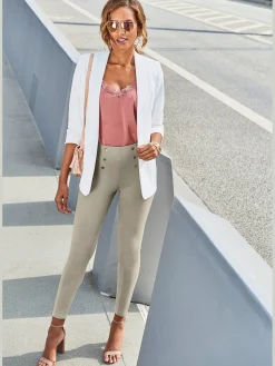 LASCANA Pantalons<Legging taille haute caleçon taille haute