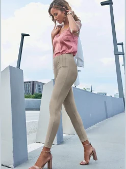 LASCANA Pantalons<Legging taille haute caleçon taille haute