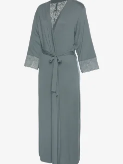 LASCANA Robes De Chambre<Élégant kimono maxi avec détails en dentelle