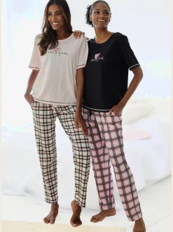 Vivance Dreams Pyjamas<Lot de 2 pyjamas avec imprimé devant