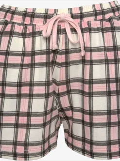 Vivance Dreams Pyjamas<Lot de 2 pyjamas courts avec imprimé devant et short à carreaux