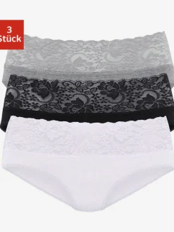 Vivance Culottes<Lot de 3 slips en dentelle