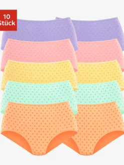 petite fleur Culottes<Lot de 10 slips taille haute pratique