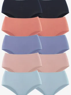 petite fleur Culottes<Lot de 10 slips taille haute pratique