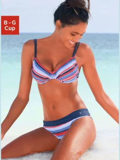 s.Oliver Maillots De Bain<Maillot de bain à armatures indémodable : rayures