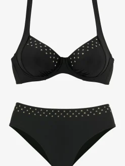LASCANA Maillots De Bain<Maillot de bain à armatures bikini élégant avec rivets décoratifs couleur or
