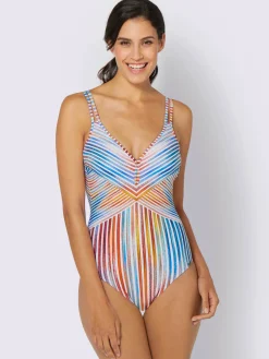Sunflair Maillots De Bain<Maillot de bain 1 pièce motif rayé multicolore