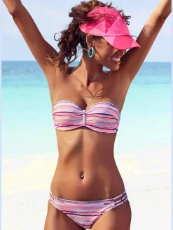 Venice Beach Maillots De Bain<Maillot de bain bandeau à armatures design rayé coloré