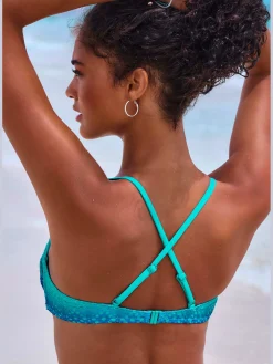 Buffalo Maillots De Bain<Maillot de bain bandeau à armatures broderie ajourée tendance avec dégradé de couleurs