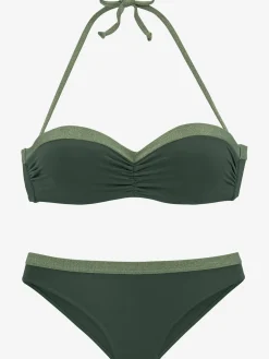 JETTE Maillots De Bain<Maillot de bain bandeau à armatures empiècements brillants