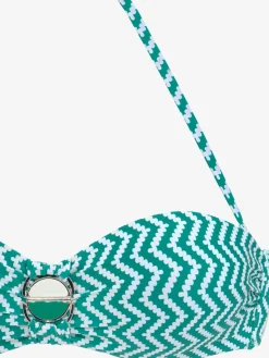 JETTE Maillots De Bain<Maillot de bain bandeau à armatures motif zigzag tendance