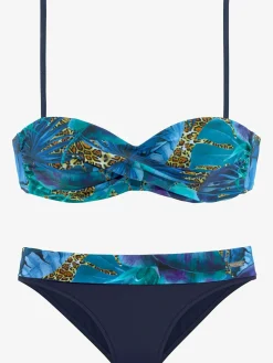 LASCANA Maillots De Bain<Maillot de bain bandeau à armatures aspect jungle