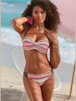 Venice Beach Maillots De Bain<Maillot de bain bandeau à armatures motif rayé tendance