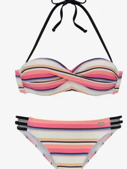 Venice Beach Maillots De Bain<Maillot de bain bandeau à armatures motif rayé tendance