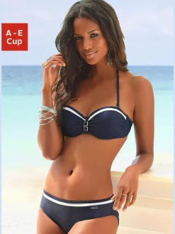 LASCANA Maillots De Bain<Maillot de bain bandeau à armatures style marin moderne