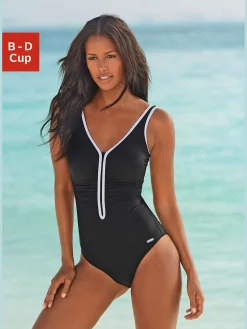 LASCANA Maillots De Bain<Maillot de bain coupe sportive avec passepoil contrasté
