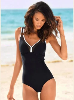 LASCANA Maillots De Bain<Maillot de bain empiècement maille sur les bonnets