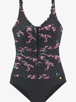LASCANA Maillots De Bain<Maillot de bain imprimé tendance avec fleurs et petits pois