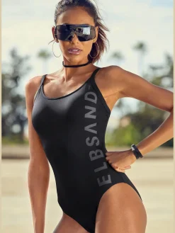 Elbsand Maillots De Bain<Maillot de bain marque inscrite en couleur contrastée