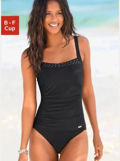 LASCANA Maillots De Bain<Maillot de bain moderne avec rivets décoratifs couleur doré