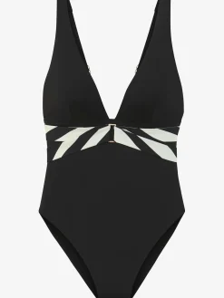 French Connection Maillots De Bain<Maillot de bain style uni moderne avec détails contrastés