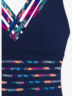 LASCANA Maillots De Bain<Maillot de bain uni avec empiècements imprimés tendance