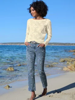 Linea Tesini T-Shirts<Manches longues tout en dentelle