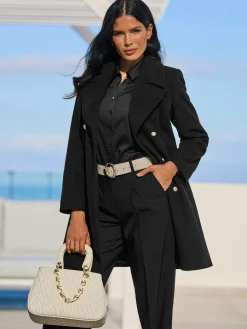 Ashley Brooke Manteaux|Vestes<Manteau court boutons décoratifs