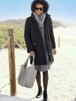 Linea Tesini Manteaux|Vestes<Manteau court col froncé mode