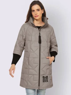 Mandarin Manteaux|Vestes<Manteau court pièce décorative devant