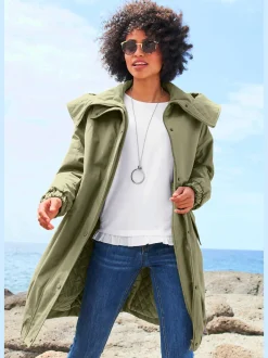 Linea Tesini Manteaux|Vestes<Manteau d'hiver capuche intégrée au col