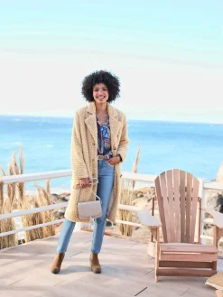 Linea Tesini Manteaux|Vestes<Manteau d'hiver en polaire douce et moelleuse