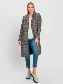 Rick Cardona Manteaux|Vestes<Manteau d'hiver superbe tissage en carreaux