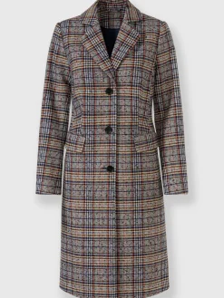 Rick Cardona Manteaux|Vestes<Manteau d'hiver superbe tissage en carreaux