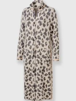 Rick Cardona Manteaux|Gilets Et Cardigans<Manteau en tricot joli motif léopard