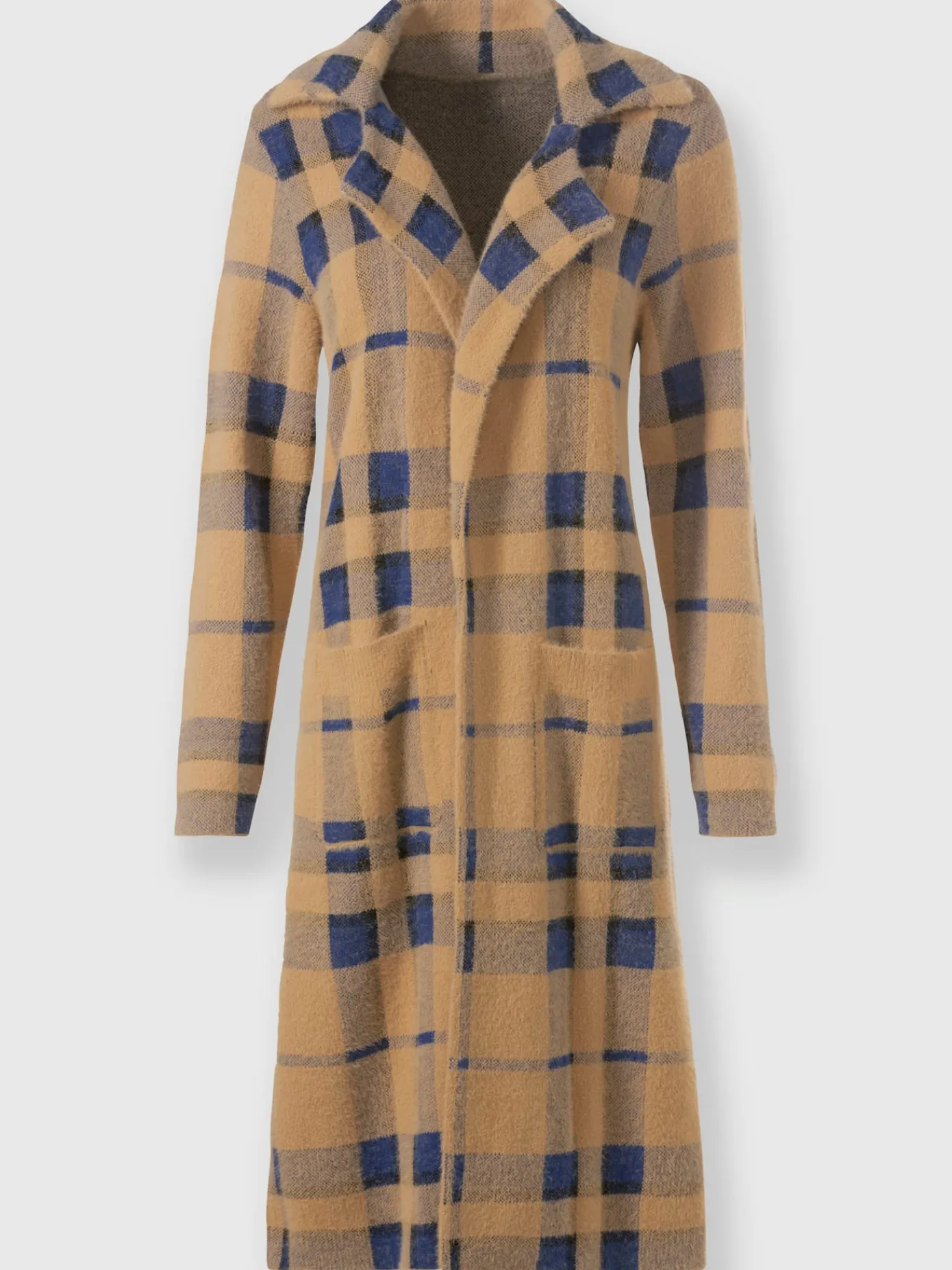 Rick Cardona Manteaux|Gilets Et Cardigans<Manteau en tricot motif à carreaux