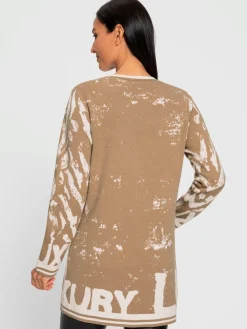 Rick Cardona Manteaux|Gilets Et Cardigans<Manteau en tricot motif jacquard tendance