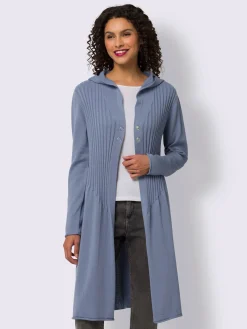 Linea Tesini Manteaux<Manteau en tricot pull tendance en mélange de cotons doux