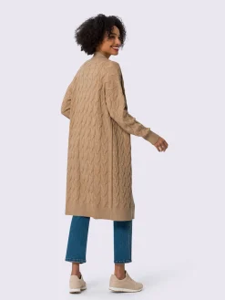 Linea Tesini Manteaux|Gilets Et Cardigans<Manteau en tricot superbe motif torsadé