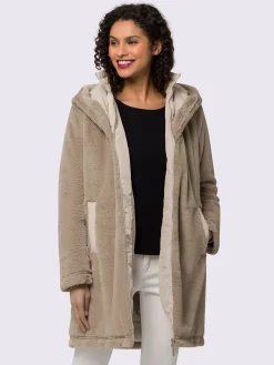 Linea Tesini Manteaux|Vestes<Manteau imitation fourrure imitation fourrure douce