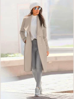 LASCANA Manteaux|Vestes<Manteau longueur genou, col à revers